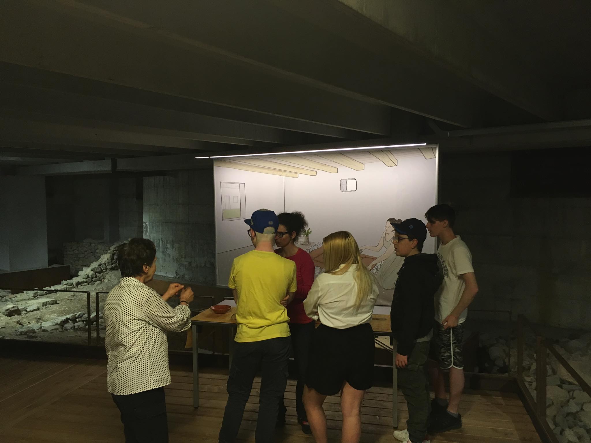 Cesti di vimini esposti al Museo