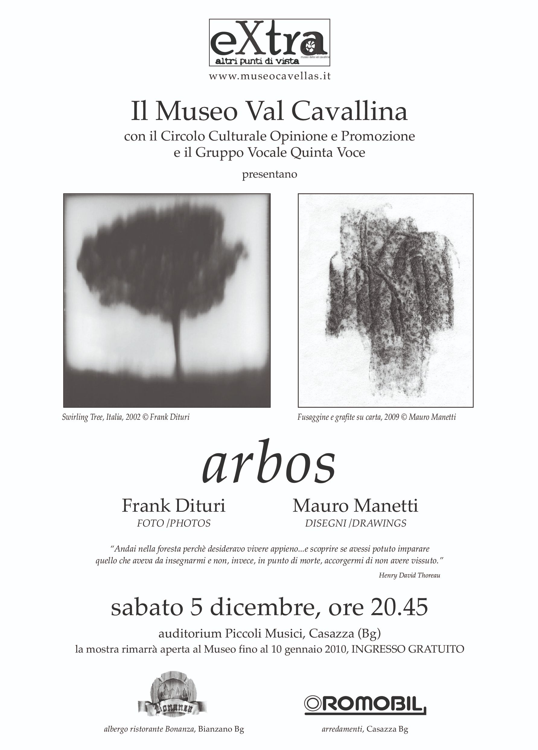 Arbos. Fotografie di Frank Dituri e disegni di Mauro Manetti