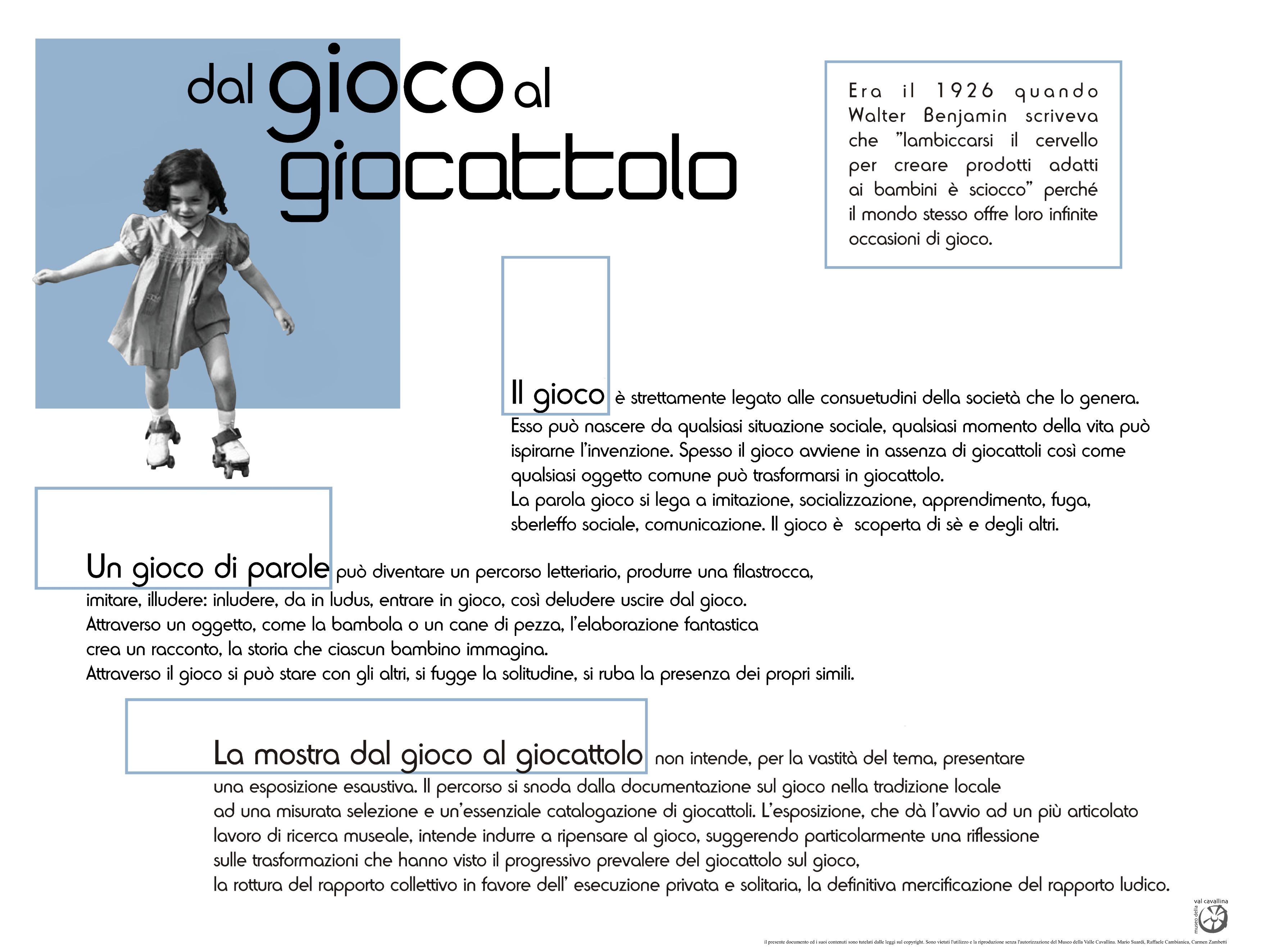 Dal gioco al giocattolo. Mostra didattica